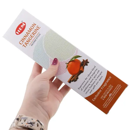Betisoare parfumate HEM Cinnamon Tangerine, 25g, imagine 3