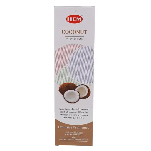 Betisoare parfumate HEM Coconut, 25g