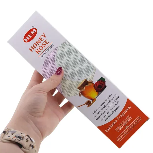 Betisoare parfumate HEM Honey Rose, 25g, imagine 3