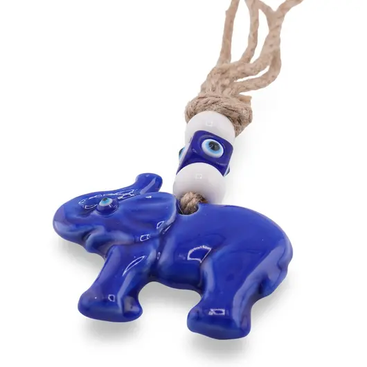 Breloc / Accesoriu din rasina cu ochi protector, elefant, imagine 2
