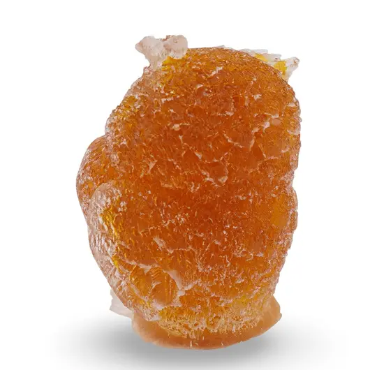 Bufnita din rasina cu spartura Citrin, 6cm, imagine 2