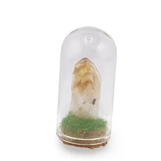 Cupola cu cristal natural Citrin cu varf, 65mm