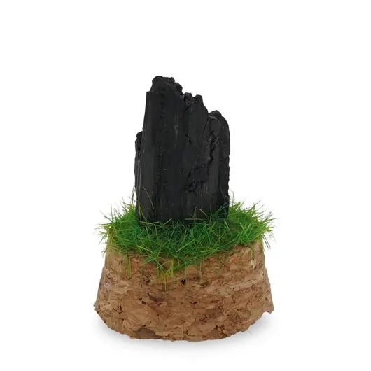 Cupola cu cristal natural Turmalina neagra bruta, 65mm, imagine 2