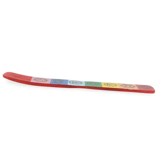 Suport ardere betisoare parfumate cu cele 7 chakre, rosu - 25,5cm, imagine 2