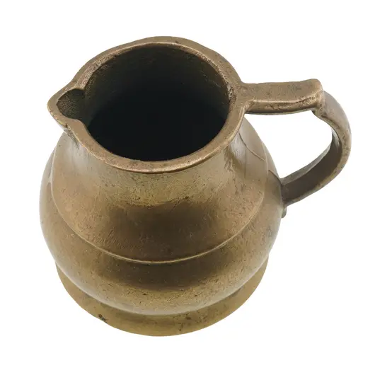 Canuta vintage din bronz cu maner clasic, 9cm, imagine 2
