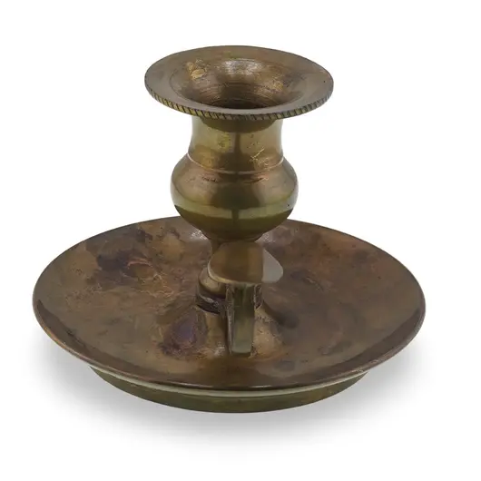 Sfesnic cu maner din alama vintage, model auriu clasic, 12,5cm, imagine 2