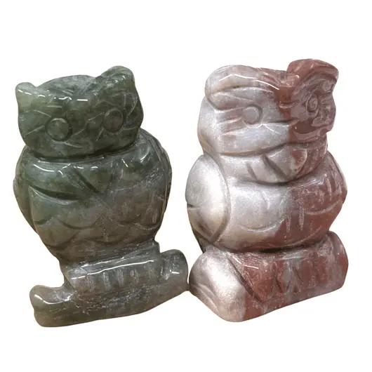 Bufnita Agat indian figurina gravata 47mm