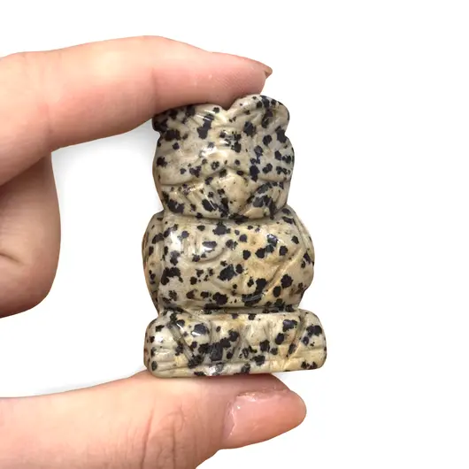 Bufnita jasp dalmatian figurina gravata 47mm, imagine 3