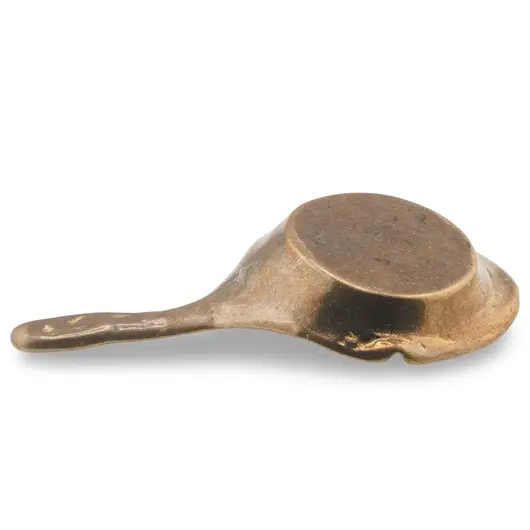 Scrumiera vintage din alama, model decorativ, 17cm, imagine 2