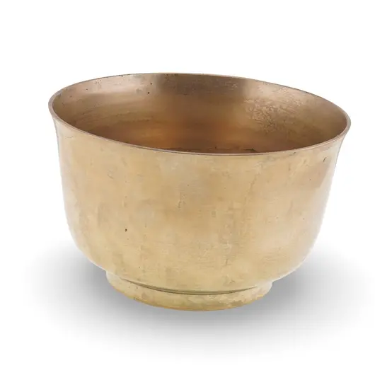 Bol vintage din alama, design simplu clasic, 13cm