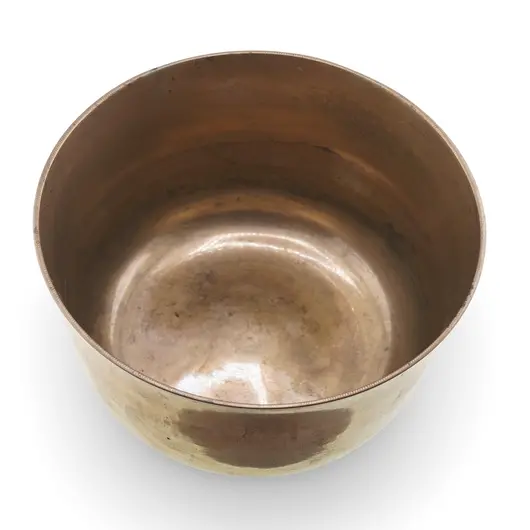 Bol vintage din alama, design simplu clasic, 13cm, imagine 2
