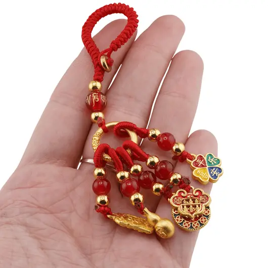Amuleta feng shui cu cinci simbouri pentru sanatate si protectie, imagine 3