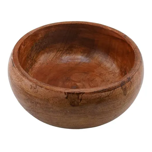 Bol din lemn natural pentru cristale, 10cm