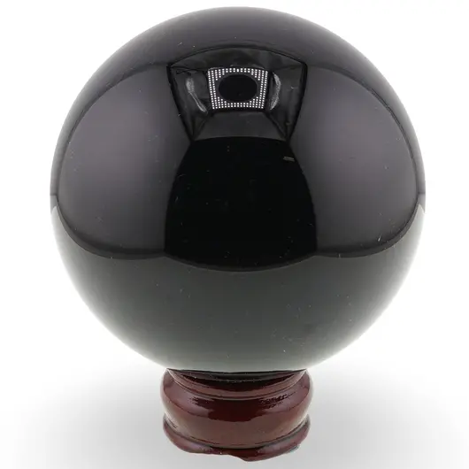 Obsidian, sfera naturala unicat, I10