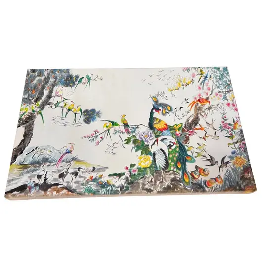 Tablou Feng Shui cu 100 de pasari, 25cm x 40cm