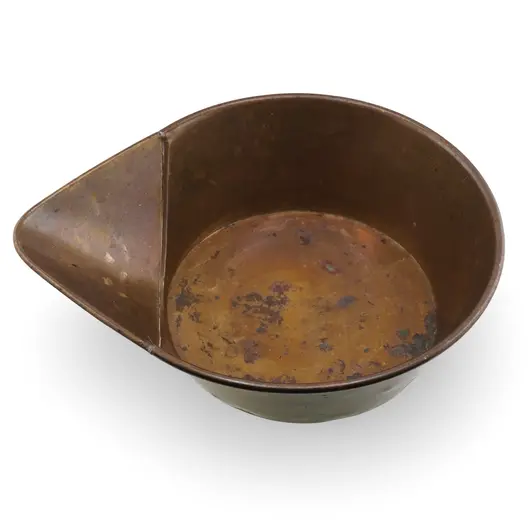 Vas vintage din alama cu gura ascutita, 26,5cm, imagine 2