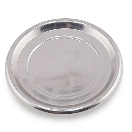 Tava vintage rotunda din inox lucios, 11cm