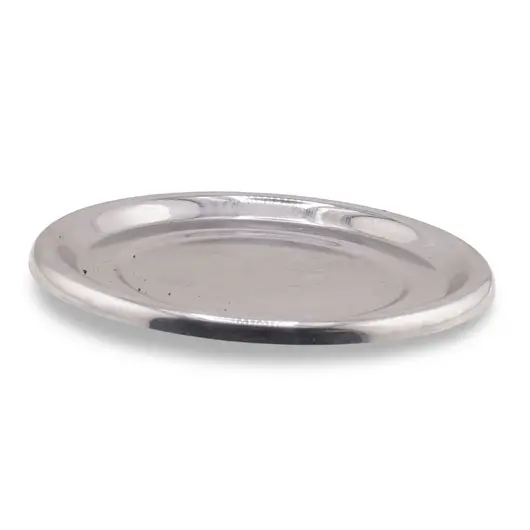 Tava vintage rotunda din inox lucios, 11cm, imagine 2