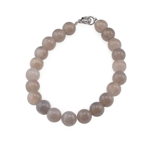 Bratara Agat gri sfere 8 mm
