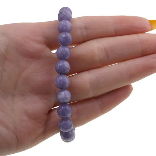 Bratara Angelit violet sfere 8mm, imagine 3