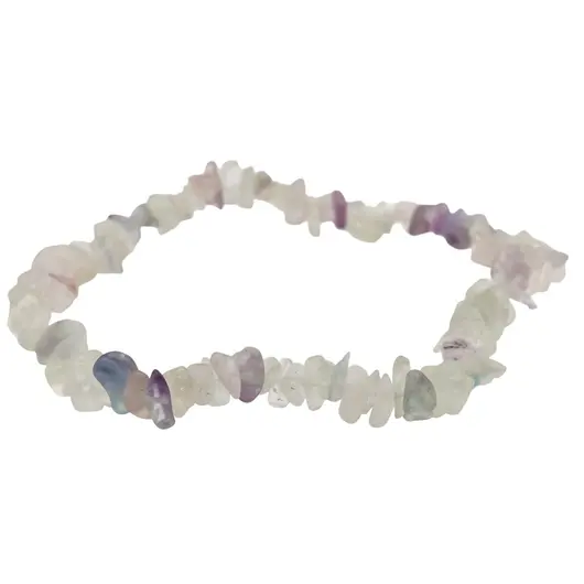 Bratara pe elastic cu pietre chips Fluorit, imagine 2