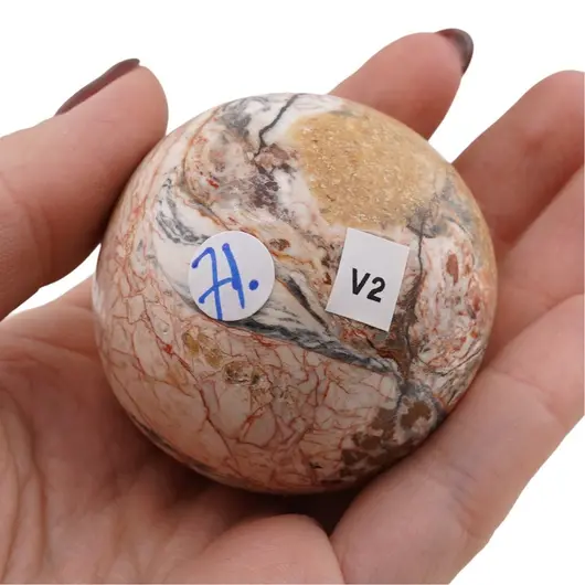 Jasp orbicular, sfera naturala unicat, V2, imagine 2