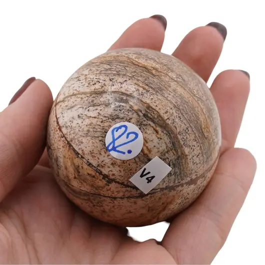 Jasp orbicular, sfera naturala unicat, V4, imagine 2