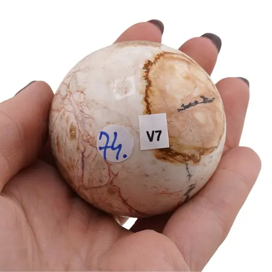 Jasp orbicular, sfera naturala unicat, V7, imagine 2