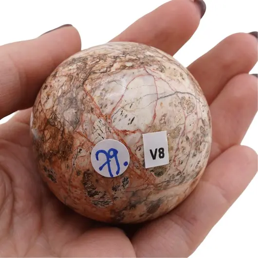 Jasp orbicular, sfera naturala unicat, V8, imagine 2