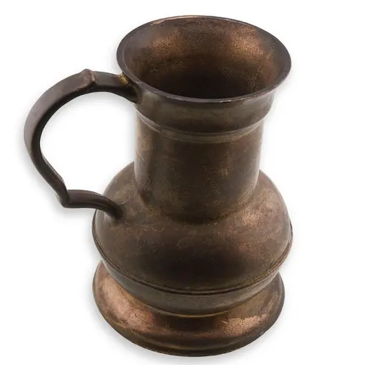 Ulcior vintage din cupru cu maner clasic, 16cm, imagine 2