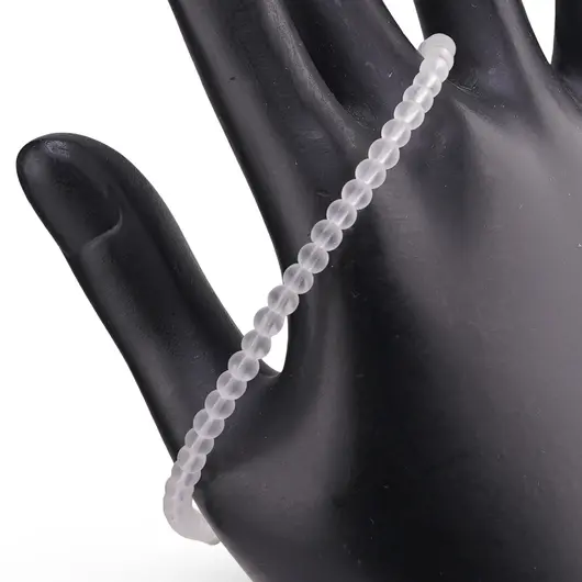 Bratara Cristal de stanca sfere mate 4mm, imagine 2