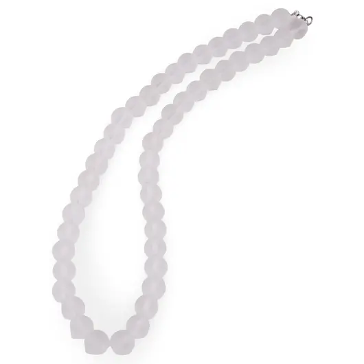 Colier Cristal de stanca sfere mate 10mm