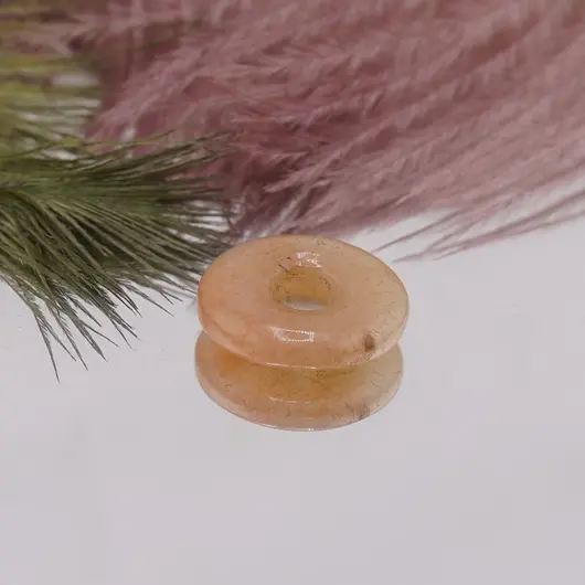 Pandantiv Calcit donut pi, 15mm, imagine 2