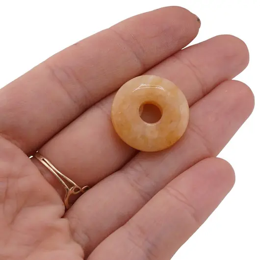Pandantiv Calcit donut pi, 20mm, imagine 3