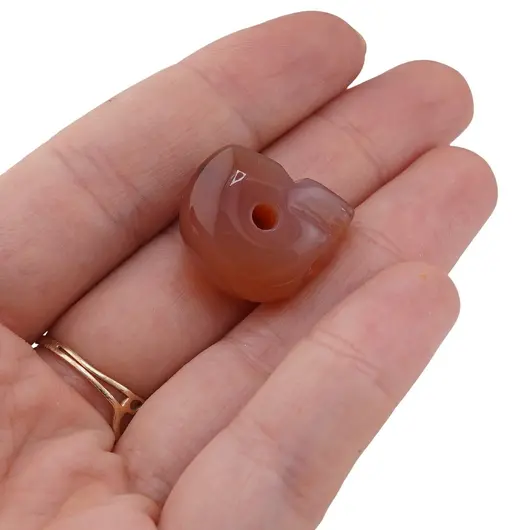 Pandantiv craniu Carneol, 17mm, imagine 3