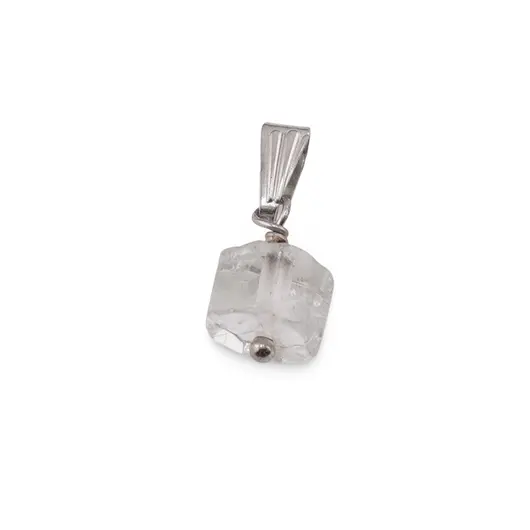 Pandantiv Cristal de stanca tub fatetat, 10mm