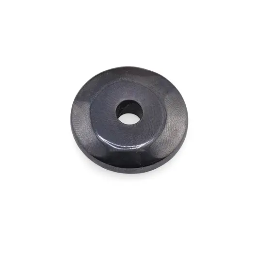 Pandantiv Hematit donut pi, 20mm