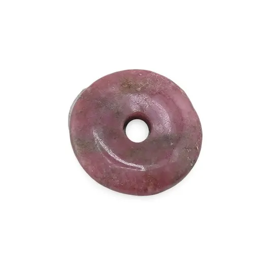 Pandantiv Rodonit donut pi, 15mm