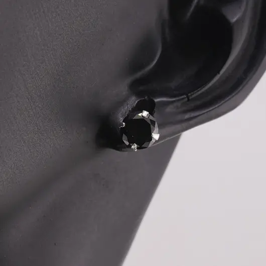 Cercei cu surub din Argint 925 si Spinel, 6mm, imagine 2