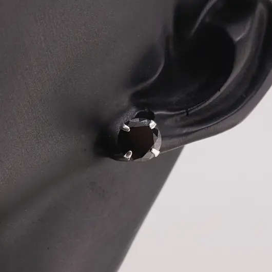 Cercei cu surub din Argint 925 si Spinel, 7mm, imagine 2