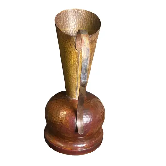 Ulcior vintage din alama, ciocanit manual, 35cm, imagine 2