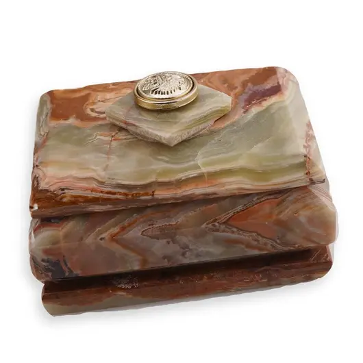 Caseta de bijuterii din Onix de Pakistan - 6x9,5cm