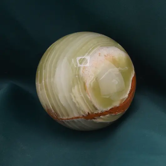 Sfera din Onix de Pakistan cu suport, 7cm, imagine 2