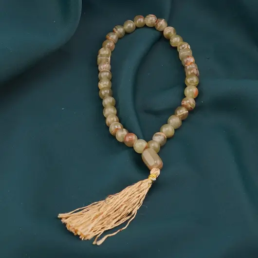 Matanie (Tasbih) din Onix de Pakistan, 10mm, imagine 2