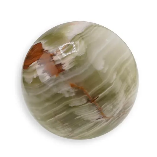 Sfera din Onix de Pakistan cu suport, 7cm