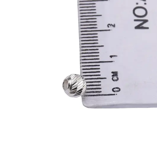 Accesoriu din Argint 925 bumbi gravati 6mm - 1g, imagine 3