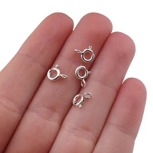 Accesoriu din Argint 925, inchizatoare rotunda, set 10 buc - 5x1mm, imagine 4