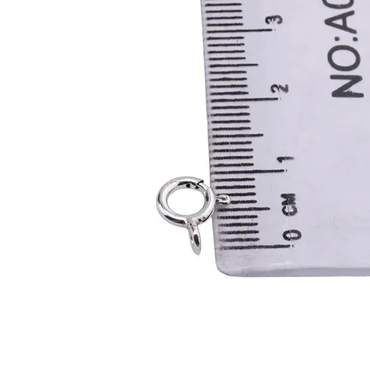 Accesoriu din Argint 925, inchizatoare rotunda, set 5 buc - 7x1,3mm, imagine 3