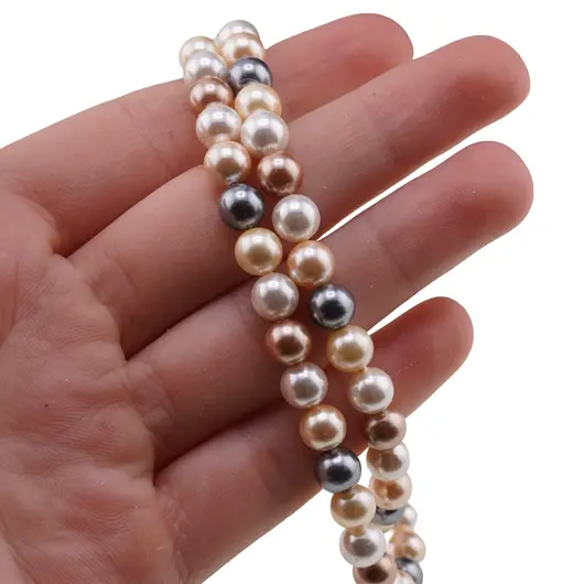 Colier Perle de Mallorca mix, sfere 6mm, imagine 4