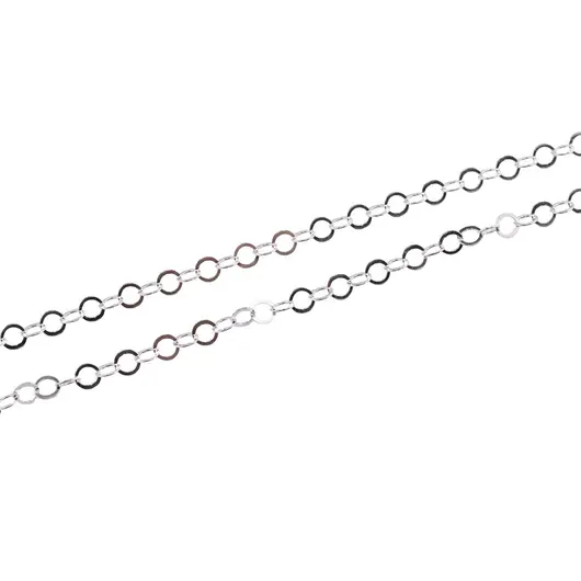 Lant argint 925, model cable rotund - lungime 1 metru, imagine 2